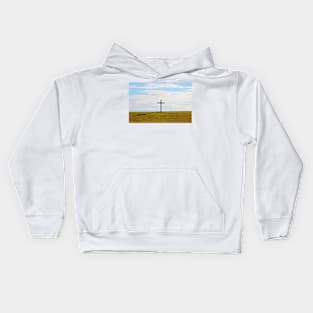 Cross On A Hill Kids Hoodie